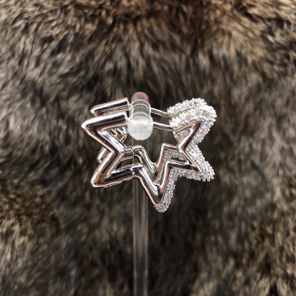Silver Star Earrings